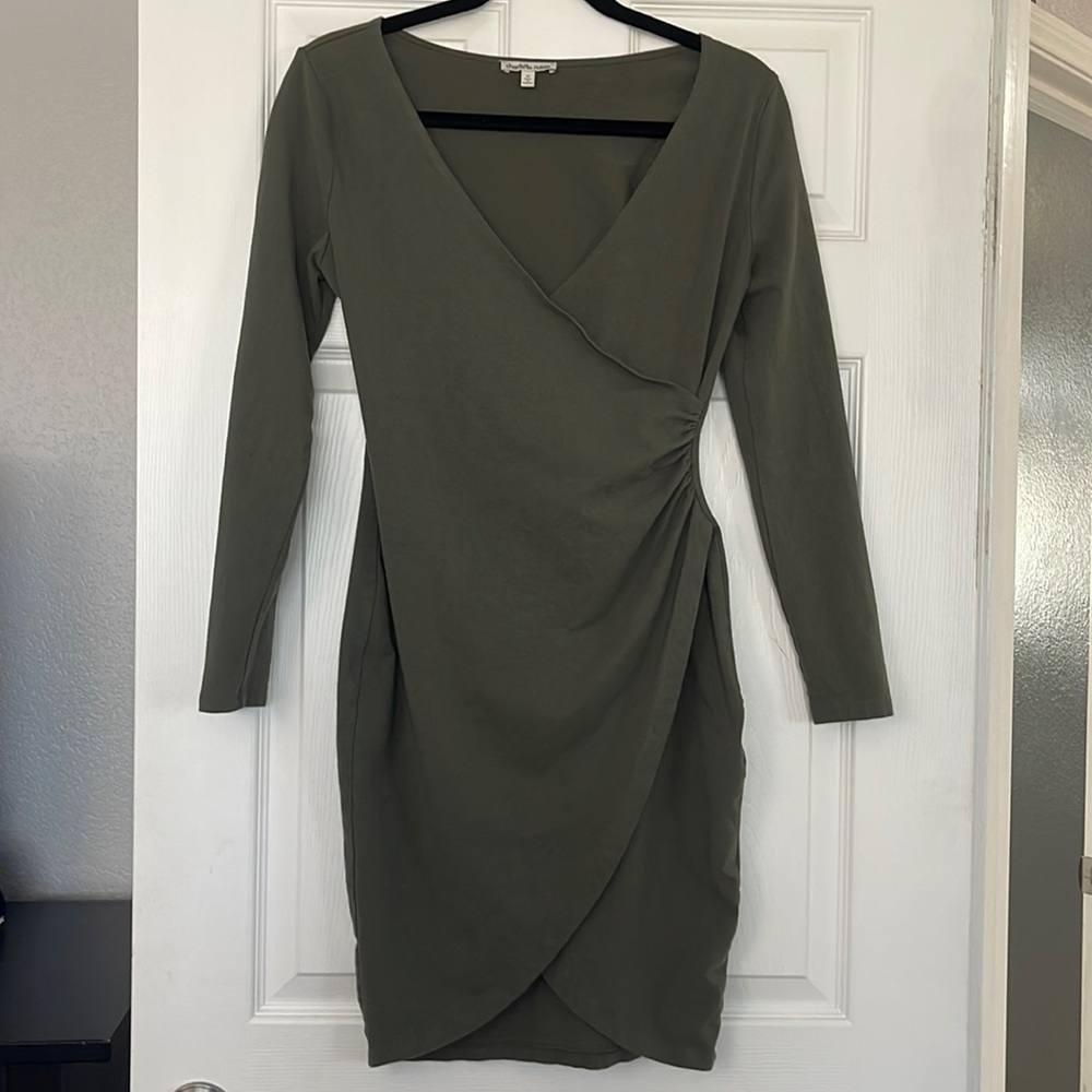 Green Long Sleeve Charlotte Russe Dress